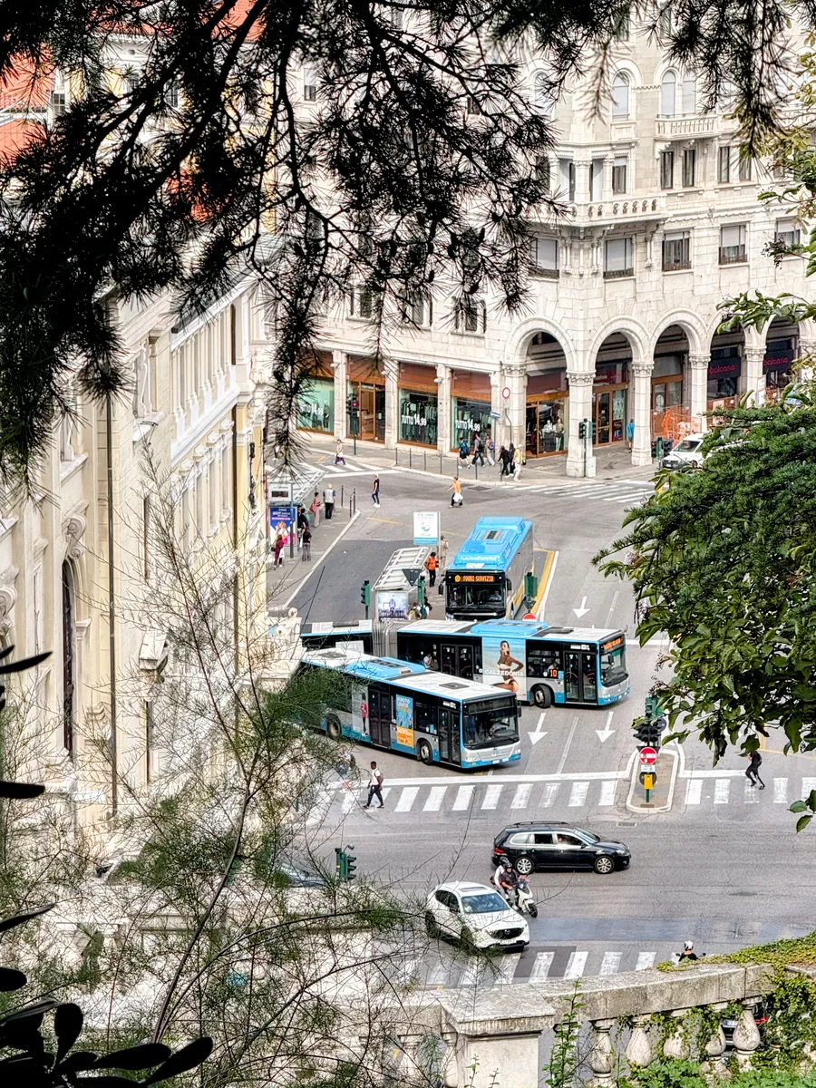 A look towards the busting city