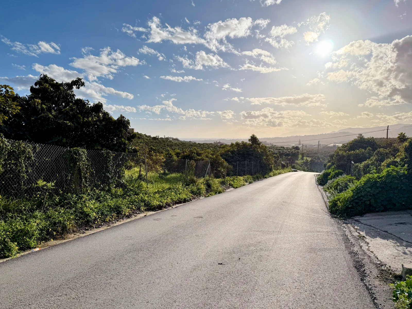 Tiny roads above Almayate