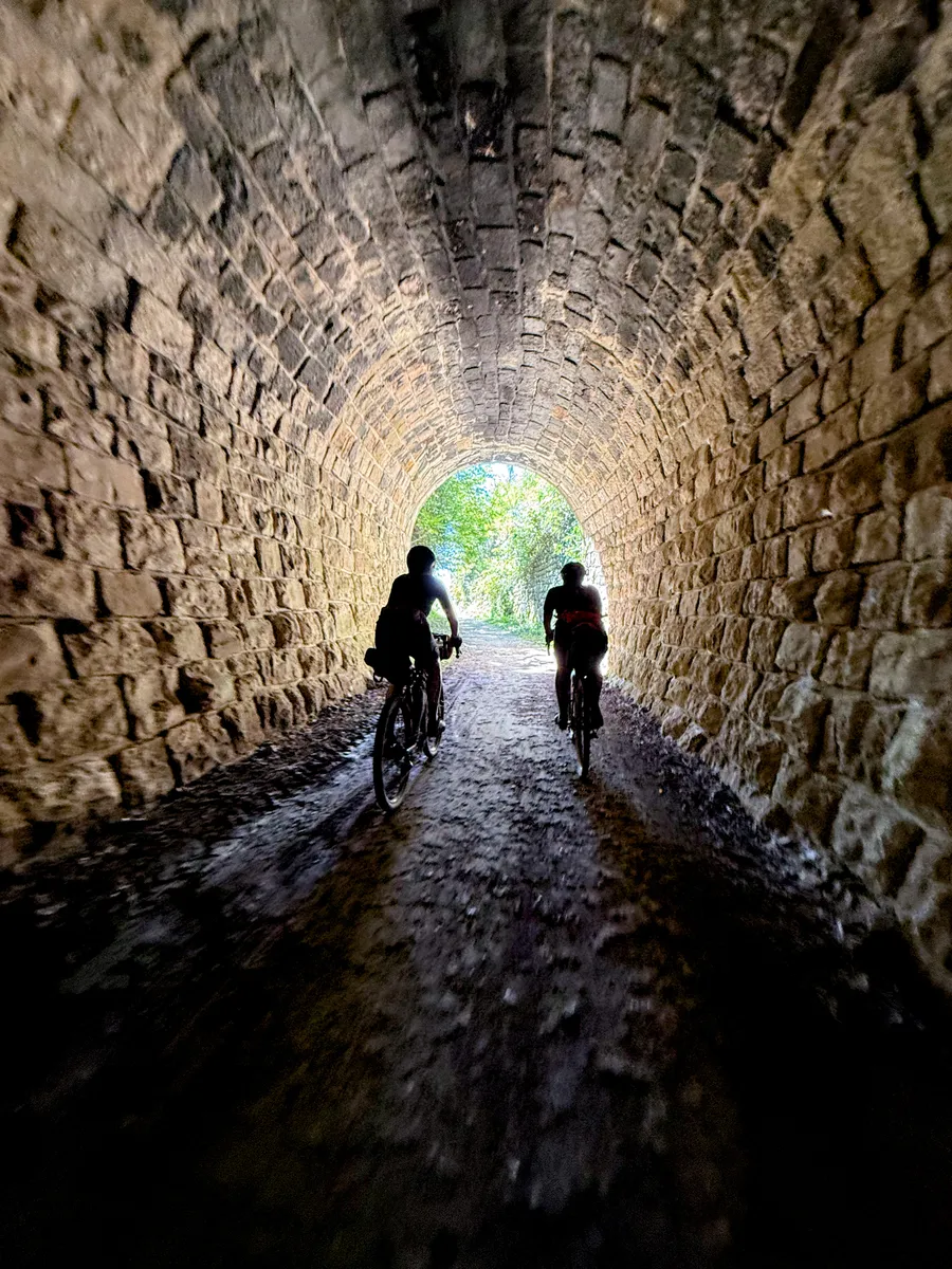 Rail trail tunnel