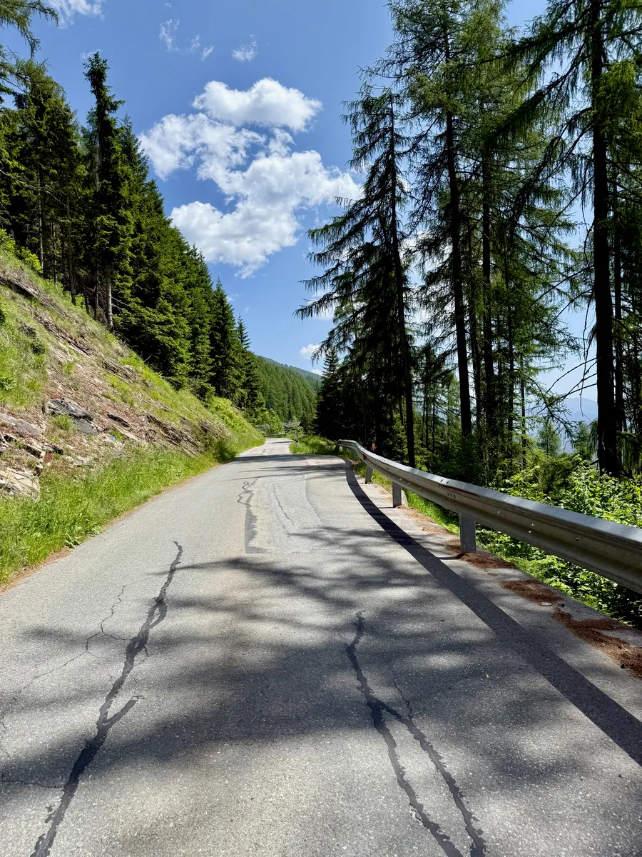 Enjoying the peace of side roads