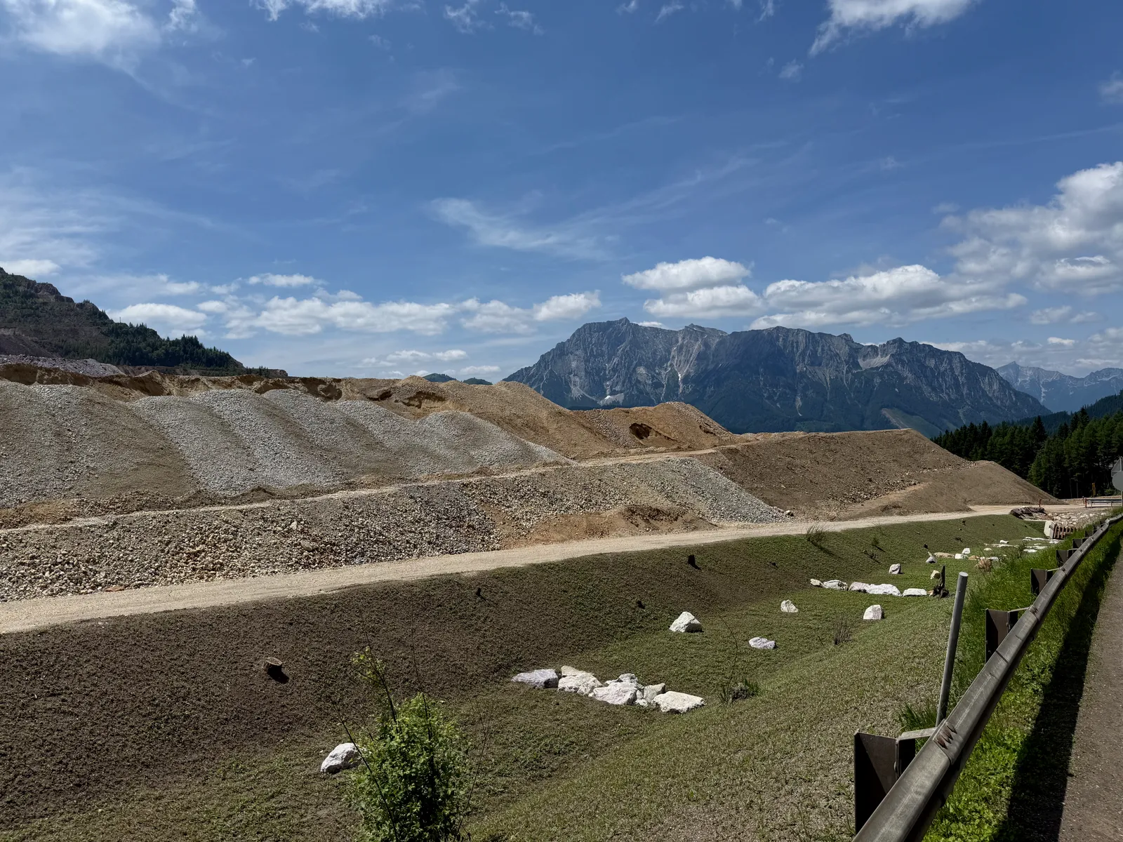 Top parts of the quarry