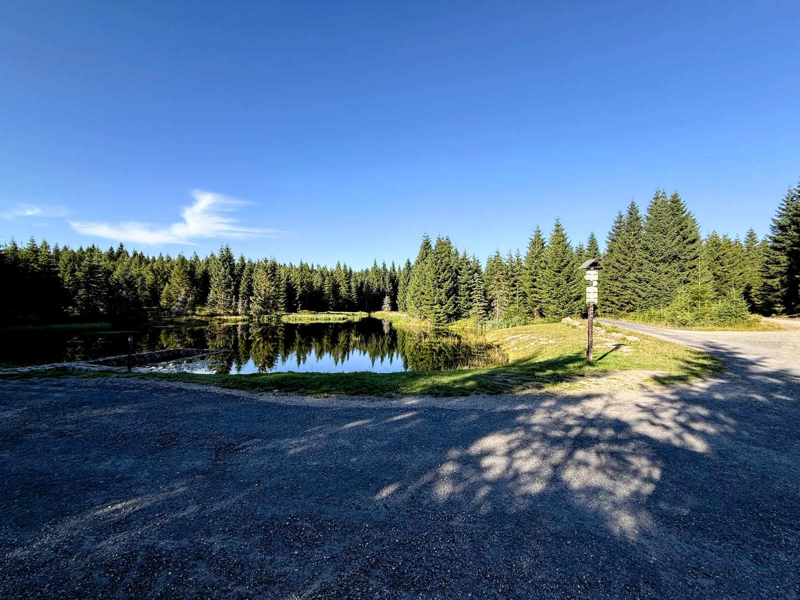 Picturesque lake in the mountains